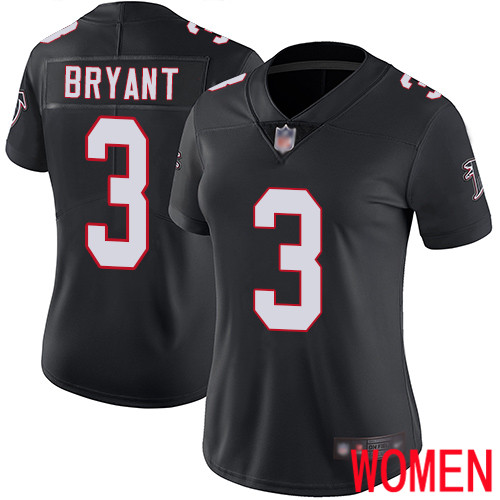 Atlanta Falcons Limited Black Women Matt Bryant Alternate Jersey NFL Football #3 Vapor Untouchable->women nfl jersey->Women Jersey